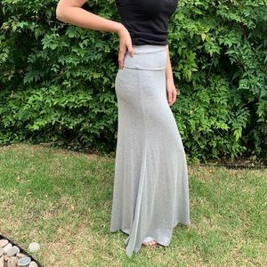 Gray Maxi Skirt
